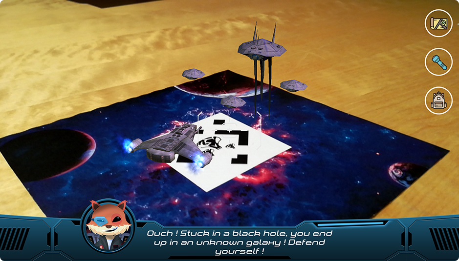 Space Galaxy augmented reality game marker