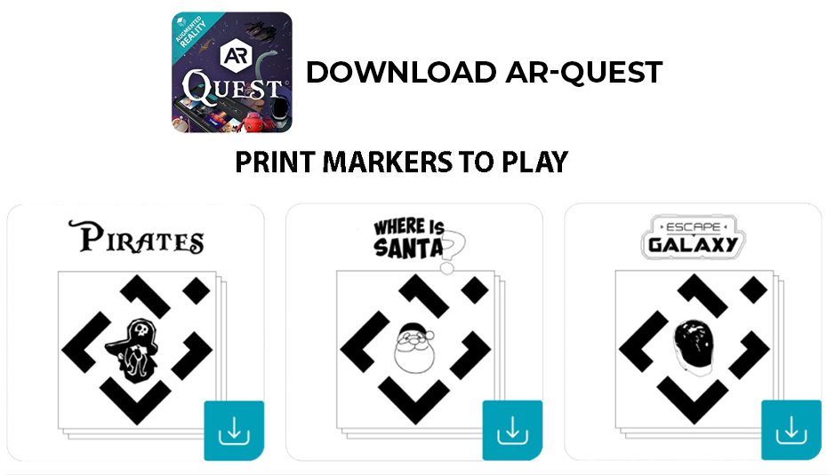 ARQuest game markers to download